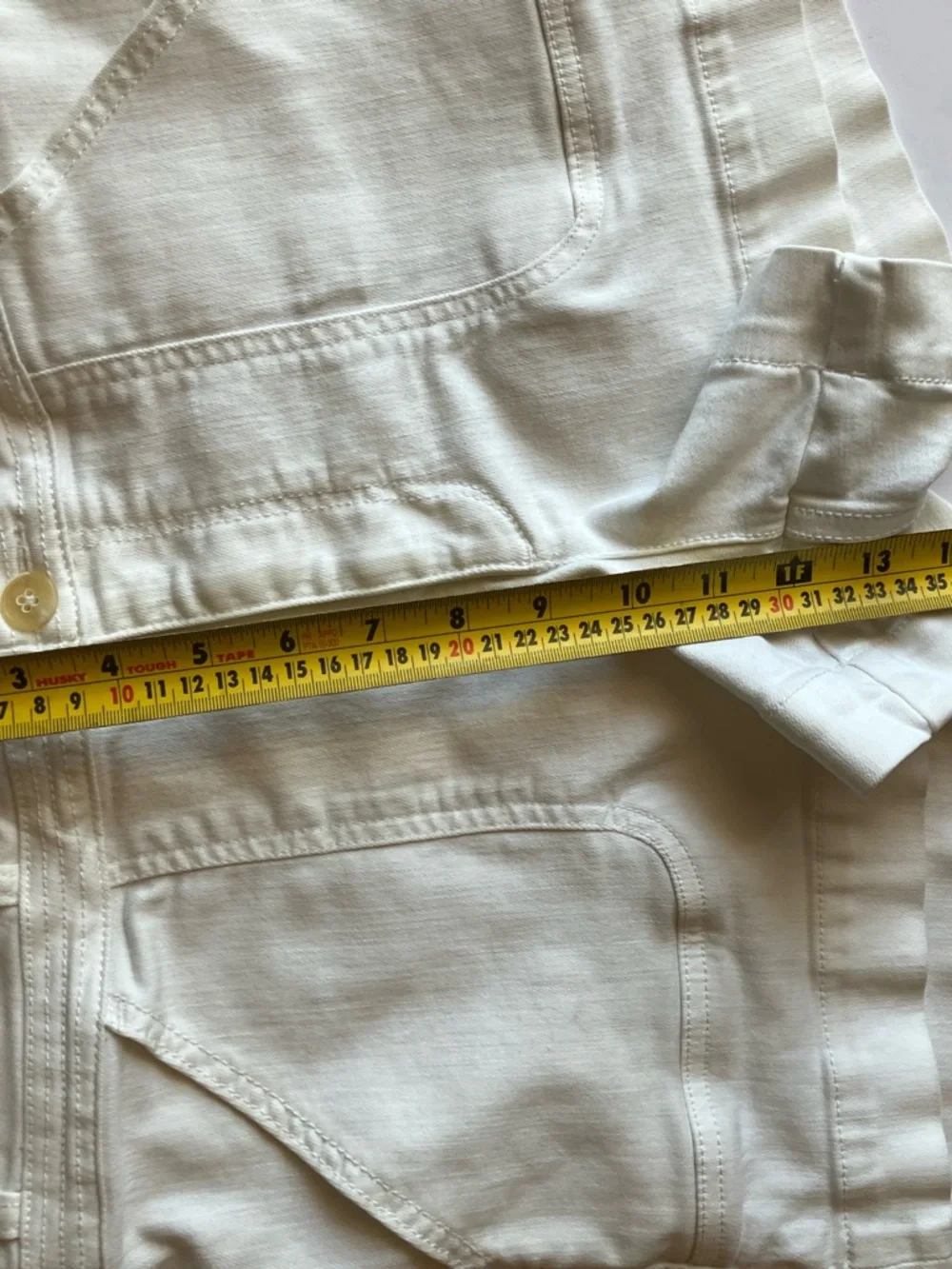 Anthropologie White High-Rise Denim Shorts - Picture 10 of 14